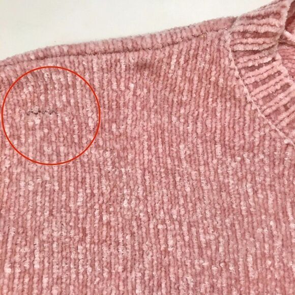 Women's Vintage Y2K Pink Cozy Coquette Cottagecore Casual Knit Sweater Top / M - Picture 5 of 6